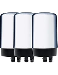 Brita Tap Water Filtration System Replacement Filters for Faucets-Chrome-3 Count, 3ct,