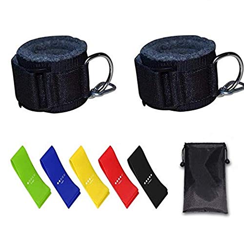 Neato Tek Fitness Ankle Straps for Cable Machines and Resistance Band Plus Carry Bag,Padded Fitness Wrist Cuff for Weightlifting and Workout, Fitness Equipment for Legs, Abs, Hips & Glutes