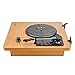 Wrcibo Record Player, Vintage Turntable 3-Speed Belt Drive Vinyl Player LP Record Player with Built-in Stereo Speaker, Aux-in, Headphone Jack, and RCA Output, Natural Woodthumb 1