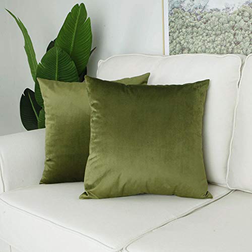 Set of 2, Cozy Solid Velvet Throw Pillow Case, Burnt Orange 12" x 20