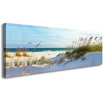 youkuart Canvas Wall Art sea Beach Stretched and Framed Ready to Hang, Canvas Art for Home Decoration xm014