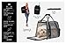 SLEEKO Luxury Pet Carrier Airline Approved Premium Under Seat Compatibility for Dogs and Cats - Soft Sided Portable Airplane Tote Bag Backpack with 2 Fleece Pads and Storage Case