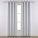 Deconovo Grommet Blackout Curtains Thermal Insulated Window Coverings Window Treatments for Bedroom 52W x 84L Inch Platinum 2 Panels