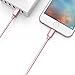 Anker 6ft Nylon Braided USB Cable with Lightning Connector [Apple MFi Certified] for iPhone X / 8 / 8 Plus / 7 / 7 Plus / 6 / 6 Plus / 5s, iPad Pro Air 2 and More (Rose Gold)
