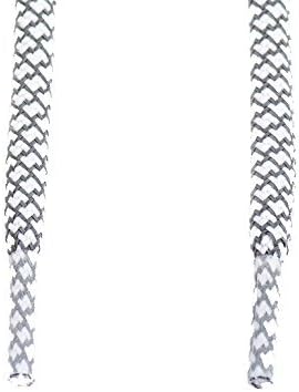 Reflective Rope Shoe Laces - Flash (White/3M)