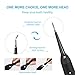 Plaque Remover for Teeth, OUZIGRT 5-1 Teeth Cleaning Kit for Dental Calculus, Tartar, Teeth Stains, Plaque Removal, 3 Adjustable Modes, Black