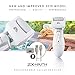 Electric Callus Remover Foot File, Rechargeable Pedicure Tools for Dry Hard Cracked Dead Skin on Your Heels & Feet by Zoe+Ruth ZR-CR200. 3 Professional Quality Pedi Exfoliation Rollers & Storage Case