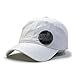 The Vintage Year Plain Washed Dyed Cotton Twill Low Profile Adjustable Baseball Cap (White)