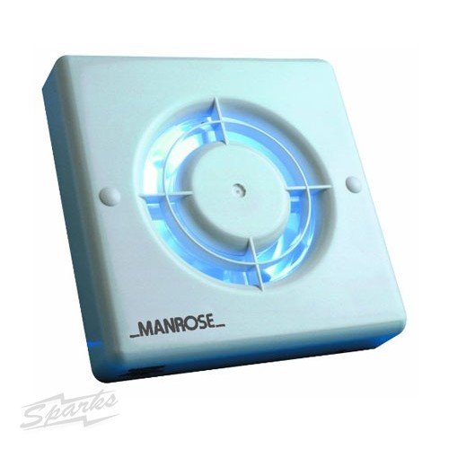Manrose XF100PIR Wall/ Ceiling PIR Sensor Control Fan