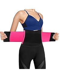 Ufanore - Cinturón de entrenamiento para hombres y mujeres, transpirable, para abdominales, para el estómago y la espalda baja, ajustable para adelgazar el cuerpo