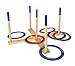 Yard Games Giant Ring Toss with Soft-Touch Tossing Rings and Finished Wood Target