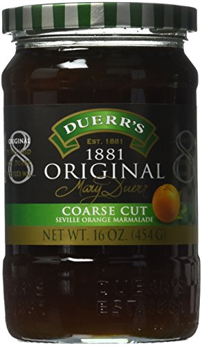 Duerr's Original 1881 Marmalade, Coarse Cut Orange, 9 Pound (Pack of 6)