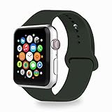IYOU Sport Band Compatible with Watch Band 38MM 42MM 40MM 44MM, Soft Silicone Replacement Sport Strap Compatible with 2018 Watch Series 4/3/2/1