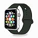 IYOU Sport Band Compatible with Watch Band 38MM 42MM 40MM 44MM, Soft Silicone Replacement Sport Strap Compatible with 2018 Watch Series 4/3/2/1 (Dark Olive,38MM, S/M)