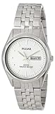 Pulsar Men’s PJ6029 Dress Silver-Tone Watch, Watch Central