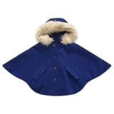 Richie House Girls' Fashion Cape with Button Placket RH1116