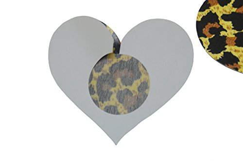 Heart Shape Nipple Covers Satin Adhesive Breast Pasties Petals - Thumbnail 4
