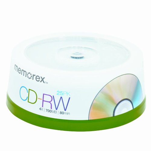 Memorex 4X 700 MB/80-Minute CD-RW Discs (25-Pack Spindle)- Buy Online in United Arab Emirates at ...