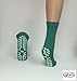 Secure Step Double-Sided Non Slip Comfort Safety Sock - Green - XLarge (2 Pair) - Men's Size: 8-9 / Women's Size: 9-10