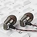 Kingyou Earbuds Wired Metal in-Ear Headphones, Noise-Isolating Heavy Bass Earphones with Microphones Compatible with iPhone, iPad, iPod, Samsung Android Smartphone MP3 MP4 Players (Grey)