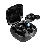 Bluetooth Headphones, XINBAOHONG Wireless Mini Sports Earphones in Ear Headset Built-in Microphone and Noise Canceling Sweat Proof Earbuds with Charging Case for Most Smartphone