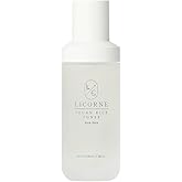 LICORNE Vegan Rice Toner, Daily Exfoliating Face Toner for Glass Skin, AHA/PHA & Rice Water for Uneven Texture & Pores, Gentle Resurfacing & Hydrating Essence Water, 3.38 fl oz