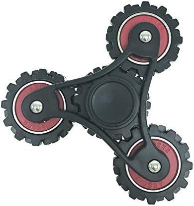 Fidget Spinner Spinning Top Tri-Spinner Fidget Toy High Speed Bearing 1-5 Min EDC Hand Fidget Spinner ADHD Anxiety Autism Boredom Stress Relief Toys (Red)