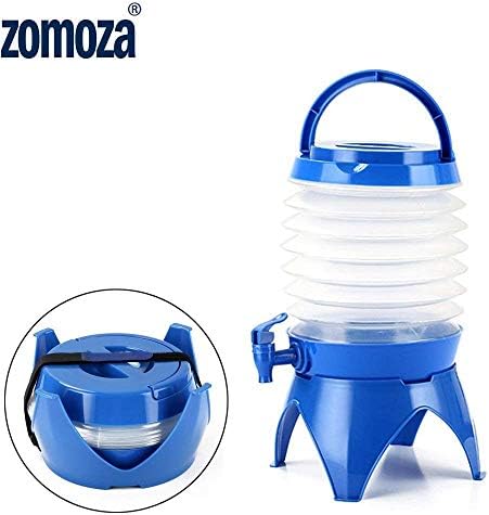 ZOMOZA Collapsible Folding Portable Kettle Drinks Container Camping Drink/Beer/Wine/Water/Punch Dispenser BBQ, 5.5 L , Multicolour
