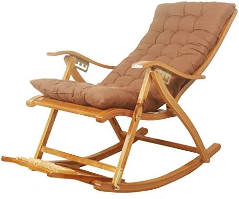 Rocking chair Rocking Chair Armchair for Garden or Patio in natural solid wood Comfortable curved backrest Perfect for Outdoor or Indoor use (color : B)
