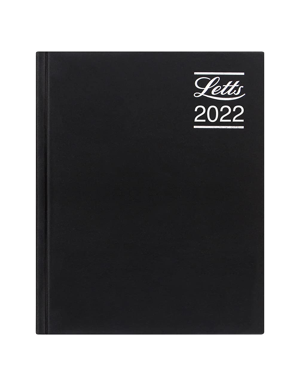 Letts of London Rhino 2022 Diary - A5 Day to a Page with appointments - Black, 22-TR1XABK