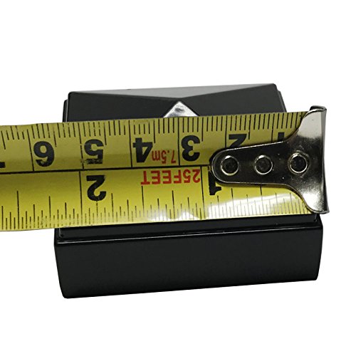 2" x 2" Aluminium Pyramid Post Cap for Metal Posts - Pressure Fit - Black