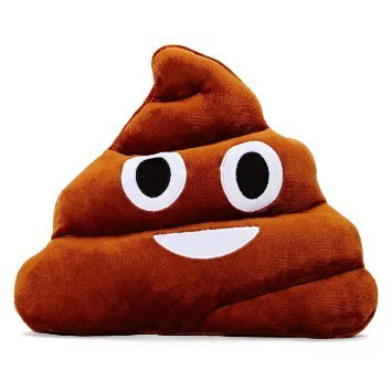 Emoji words fluffy pillow round 12" inch soft toy …