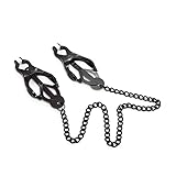 YiFeng Nipple Clamps Breast Clips w/Metal Chain Bondage Restraint Fetish