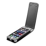 Fosmon FLY Series Flip Leather Case for Apple Iphone 5 - Black