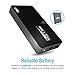 UNU Ultrapak Tour 10000mAH Portable Charger (Black) - 2 USB Port External Battery Pack 8X Fast Charging Power Bank for iPhone 6, iPhone 6 Plus, 5S 4S, Samsung Galaxy S6, S5 and other Android Phone