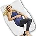 Full Body Pregnancy Pillow Extra Soft Support Cushion for Maternity Nursing and Back Pain Relief - 100% Cotton Washable Cover (U Shaped)