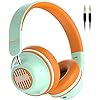 Active-Noise-Cancelling-Headphones-SuperEQ-S2-Bluetooth-Headphone-On-Ear-with-Mic-CVC-80Deep-Bass-Voice-Assistant-25H-Playtime-Foldable-Wireless-Wired-Headphones-for-Travel-Work-Orange-Green SuperEQ Bluetooth Active Noise Cancelling Headphones, S2 Wired and Wireless On-Ear Headphones with CVC 8.0, Hi-Fi Stereo…