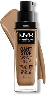 NYX Can't Stop Won't Stop 24 Hour Full Coverage Foundation Caramel