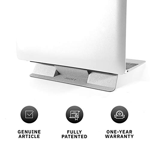 MOFT Mini Invisible Laptop Stand,Anti-Slide Portable and Ultra-Light Stand for MacBook, Air, Pro, Tablets and Laptops ( Silver)