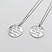 IDLAN Mother Daughter Necklace Set of Two Quote Necklace 18 inch Stainless Steel Necklace