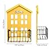 HENGSHENG wishacc Key Holder Wood Wall Mounted.Mail, Letter Holder, Key Rack Organizer for Entryway, Kitchen, Office (Deep Mustard Yellow)