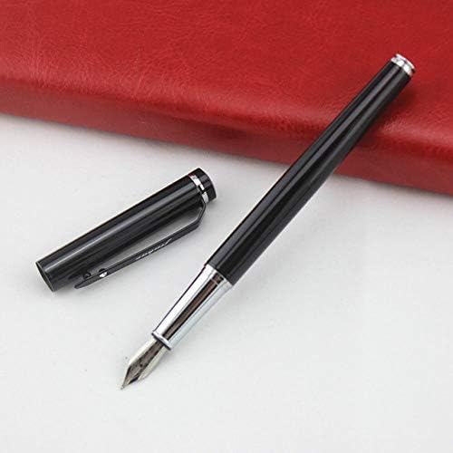 FJYDHR Mteal Fountain Pen Black Frosted Ink Canetas For Calligraphy Writing Gift Office School Supplies Stationery,0.5mm