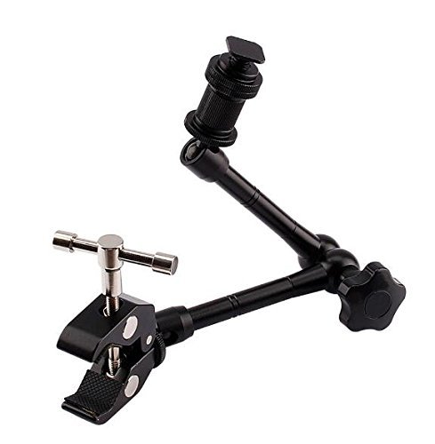 BW 11 inch Magic Monitor Arm and Large Super Clamp Large Crab Pliers Clip for DSLR Cameras/Monitors (11 Inch)
