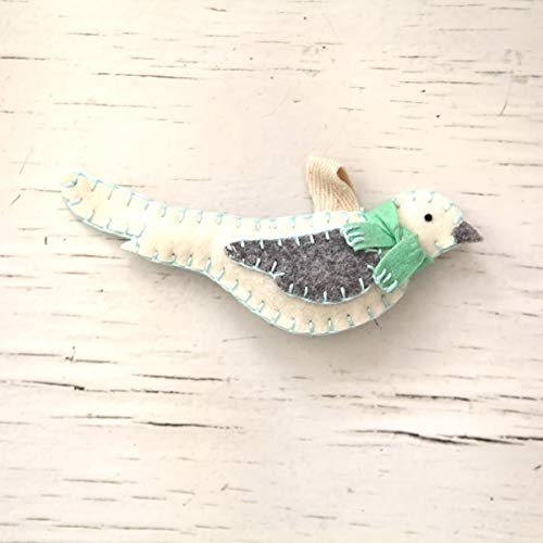Good old Friends Winter Felt Ornament Bird