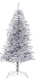 7' FT 720tips Sparking Gorgous Tinsel Chrismas Tree Silver