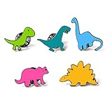 SIVITE Cute Cartoon Enamel Brooch Pin Set for Clothes Hat Bag Scarf Corsage Badge Multicolor Dinosaurs Lapel Pin