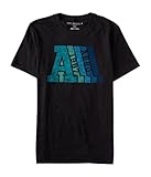 Aeropostale Men's Aero A 1987 Graphic T Shirt M Black