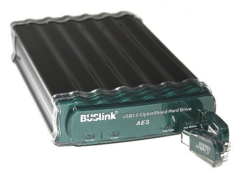 BUSlink CipherShield 4TB USB 3.0 AES 256-bit Encryption External Drive USB BUS POWERED