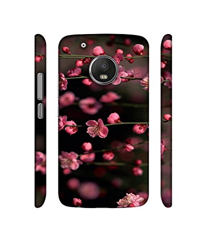 Casotec Pink Flowers Design 3D Printed Hard Back Case Cover for Motorola Moto G5