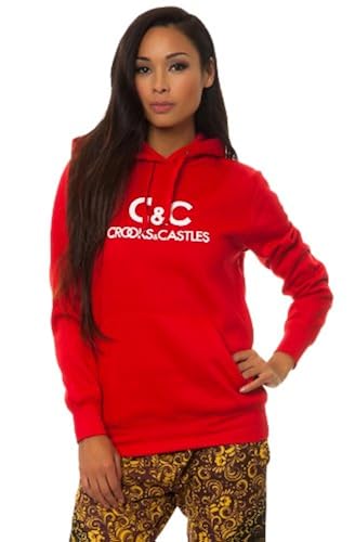 Crooks Castles Womens Regal Hoody Pullover Sweatshirt/Sweater in